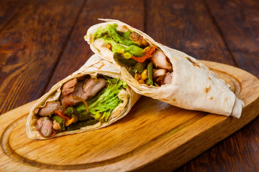 chicken burritos