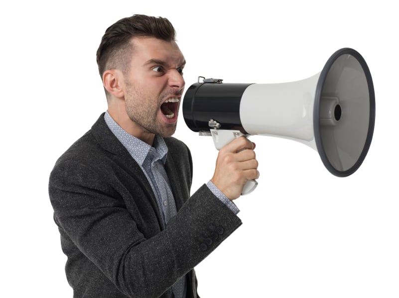 yelling boss