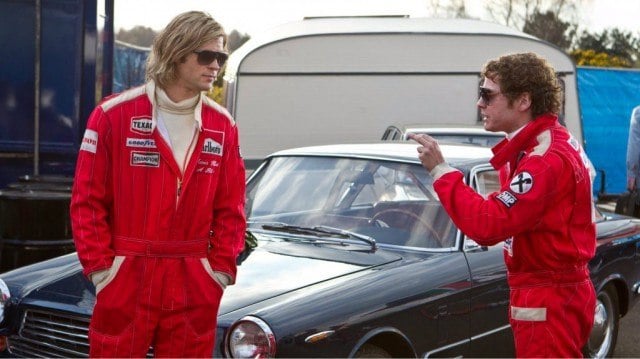 Chris Hemsworth and Daniel Bruhl in 'Rush'