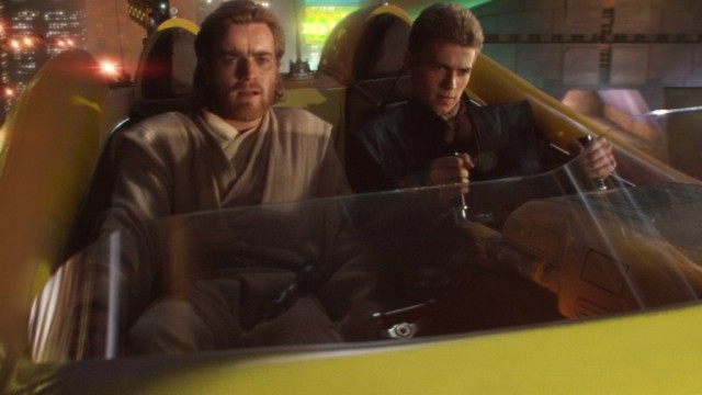 Ewan McGregor and Hayden Christensen in 'Star Wars: Attack of the Clones'
