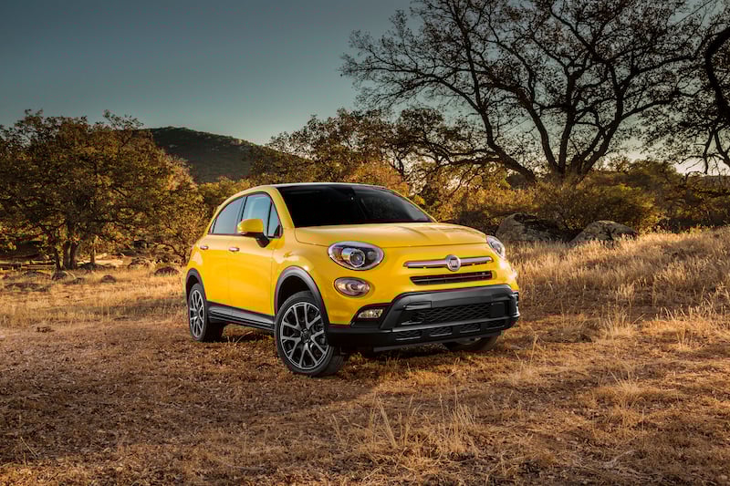 Yellow Fiat 500X
