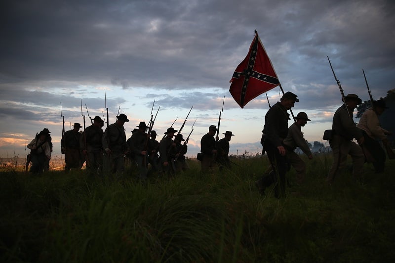 Civil War re-enactors