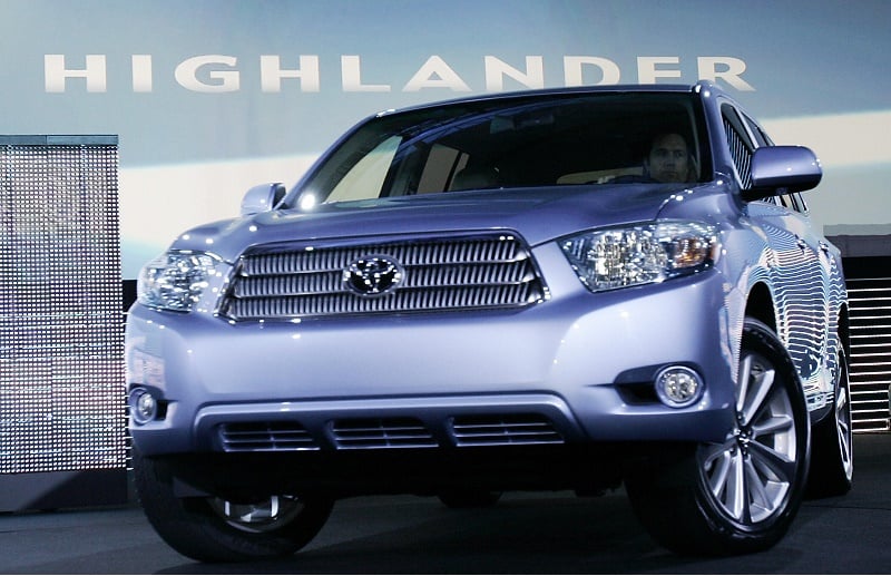 The new 2008 Toyota Highlander is shown
