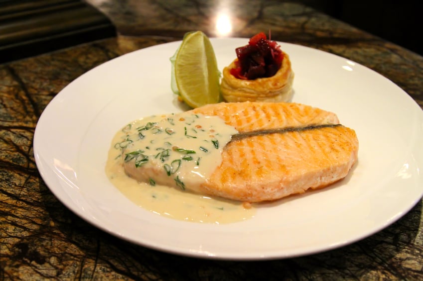 salmon dish