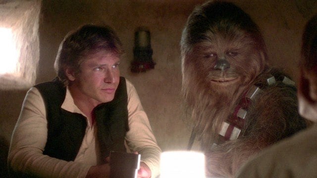 Han and Chewie in Star Wars: A New Hope Han and Chewie in Star Wars: A New Hope