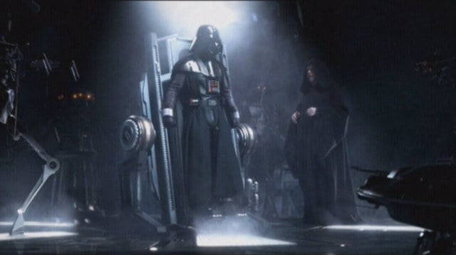 Hayden Christensen and Ian McDiarmid in 'Star Wars: Revenge of the Sith'