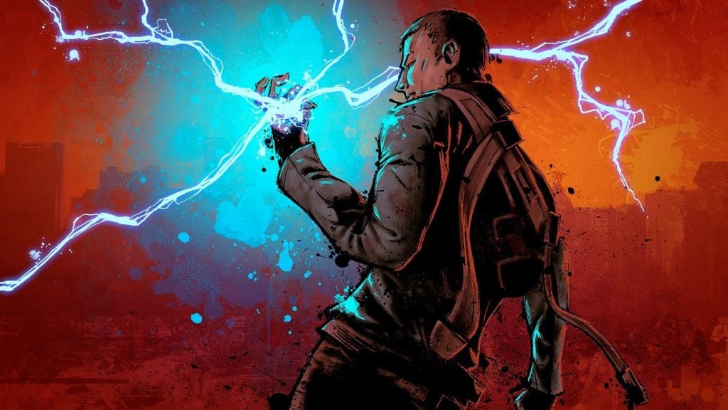A cutscene from Infamous