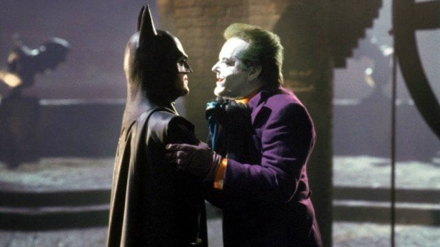 Michael Keaton and Jack Nicholson in Batman