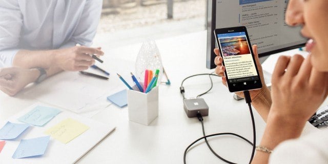 Microsoft Display Dock Continuum Windows 10