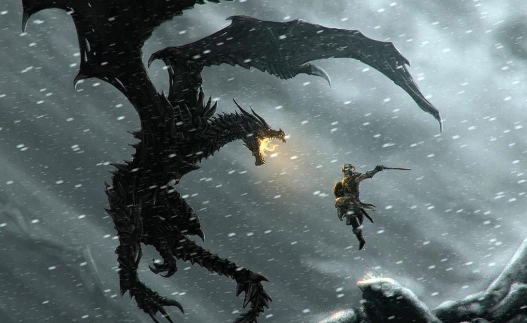 The Dragonborn goes to battle in Skyrim