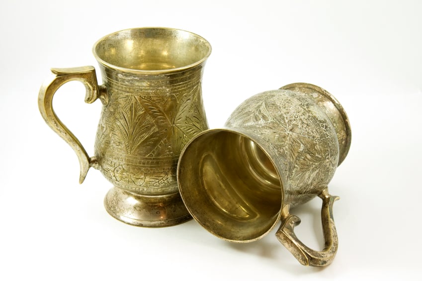 silver mugs