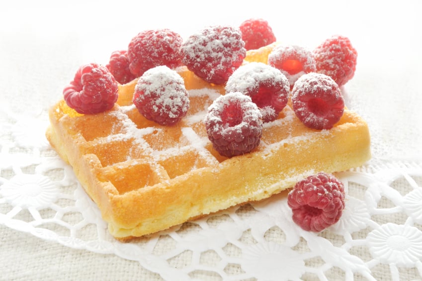 raspberry waffle raspberry waffle