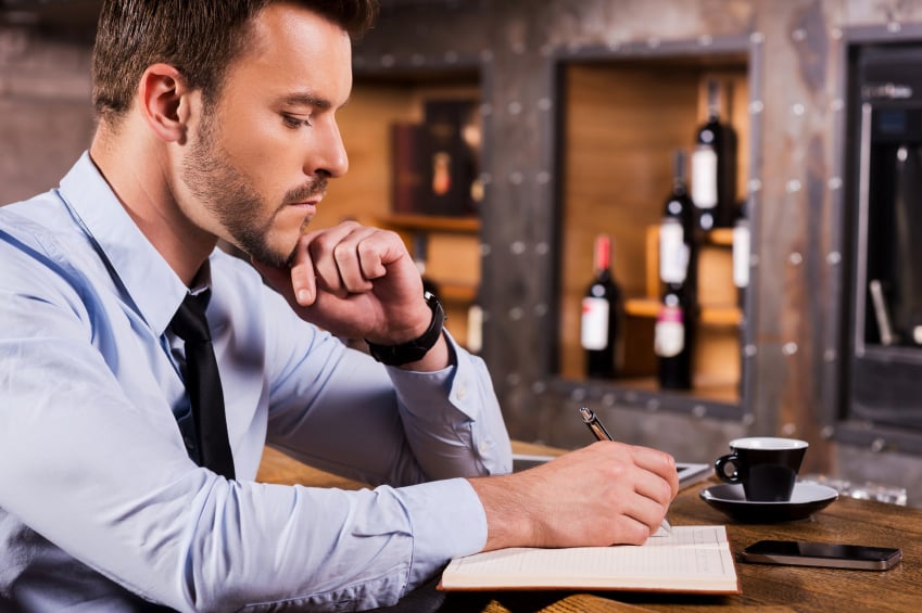 eating alone, restaurant bar
