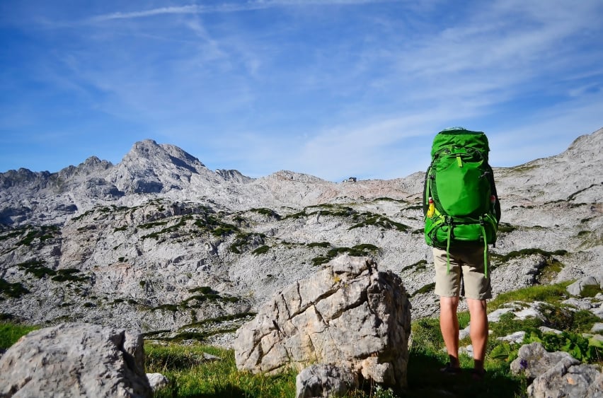 hiking mountains