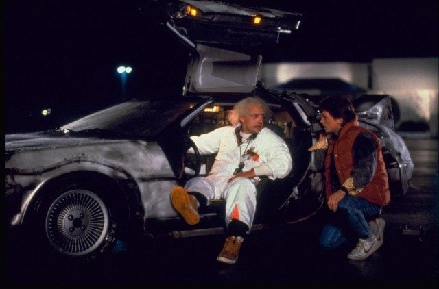 Christopher Lloyd and Michael J. Fox in 'Back to the Future'