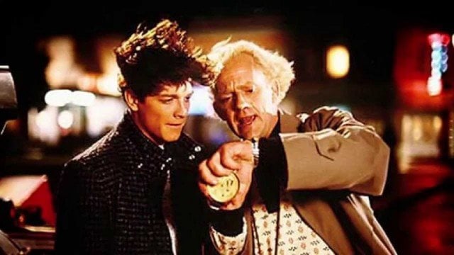Eric Stoltz and Christopher Lloyd in 'Back to the Future'