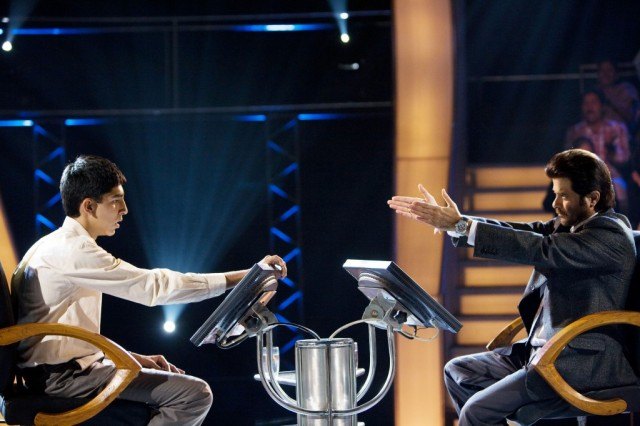 Dev Patel and Anil Kapoor in 'Slumdog Millionaire.'
