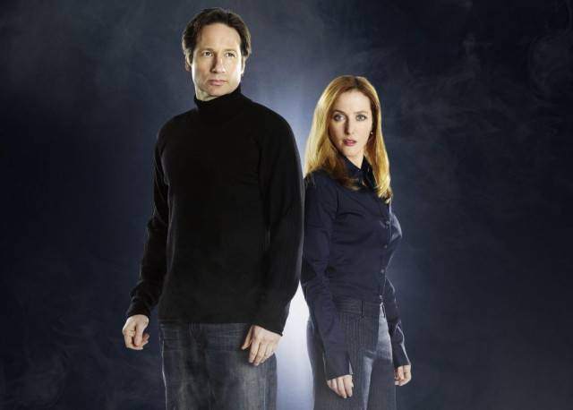 David Duchovny and Gillian Anderson in 'The X-Files'