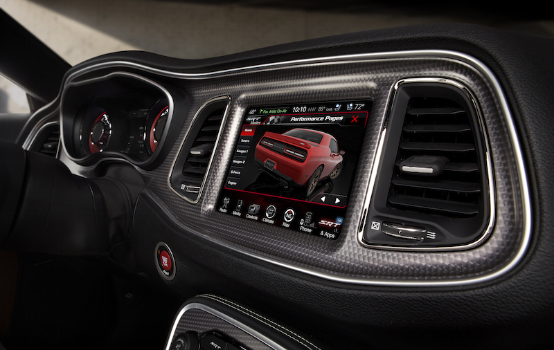 2015 Dodge Challenger SRT Hellcat 8.4 inch U-Connect Performance Pages Home screen