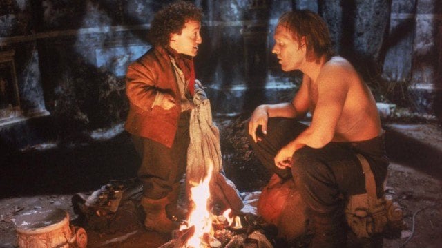 David Rappaport and Clancy Brown in 'The Bride'