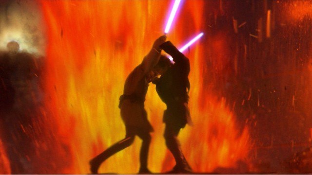 Ewan McGregor and Hayden Christensen in 'Star Wars: Revenge of the Sith'