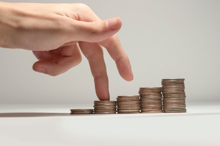 stacks of coins