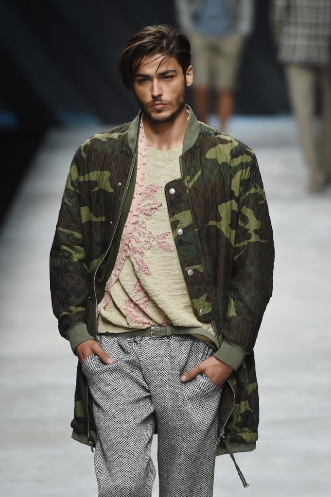 A model walks the runway during the Ermanno Scervino fashion show as part of Milan Men's Fashion Week Spring/Summer 2016 on June 23, 2015 in Milan, Italy. (Photo by Tullio M. Puglia/Getty Images)