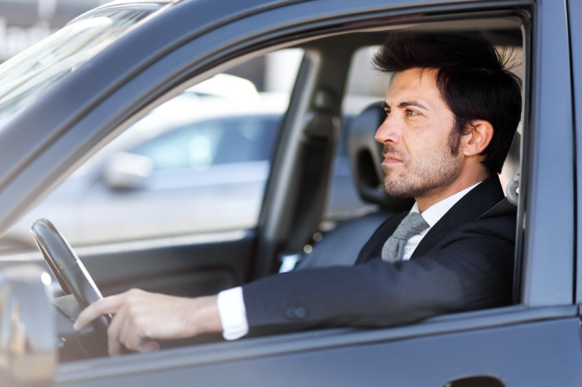 Source: A man behind the wheel