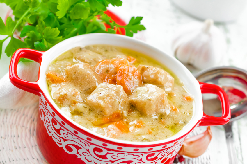 creamy chicken stew with carrots