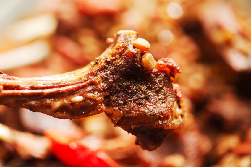 lamb with tomatoes and beans