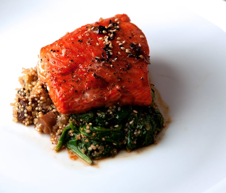 salmon and quinoa