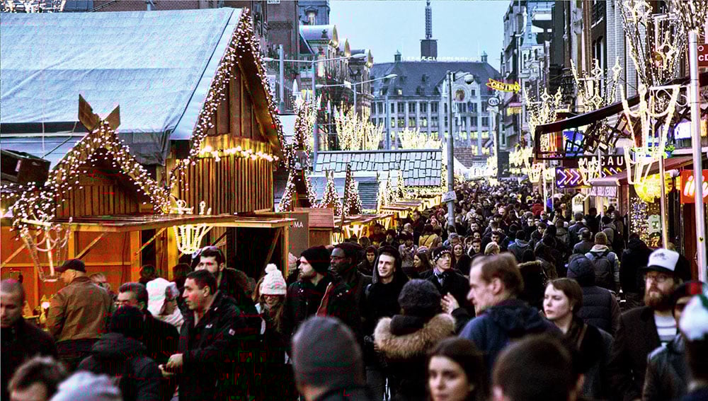 Christmas market in Amsterdam
