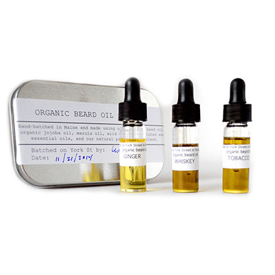 Beard oil sampler from Portland General Store