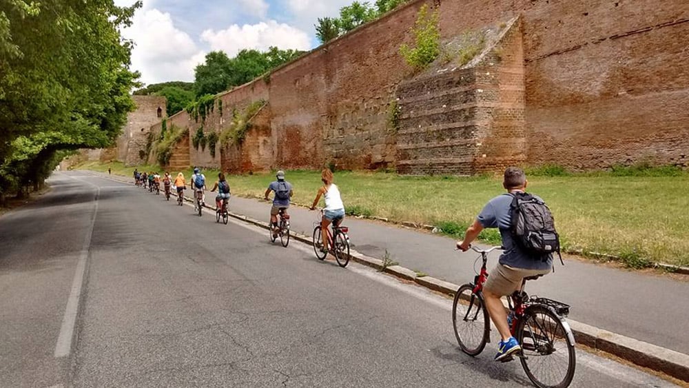 Biking, Rome, Italy