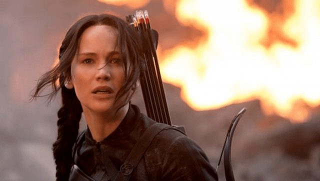Jennifer Lawrence as Katniss Everdeen in 'The Hunger Games: Mockingjay - Part 1'