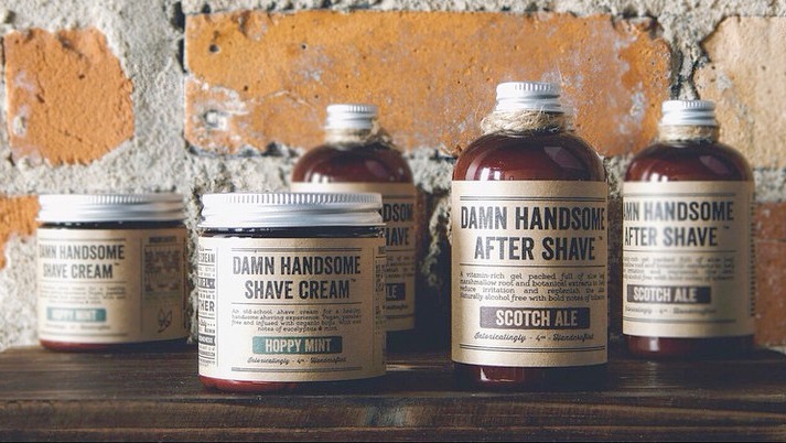 shave cream, Damn Handsome Co