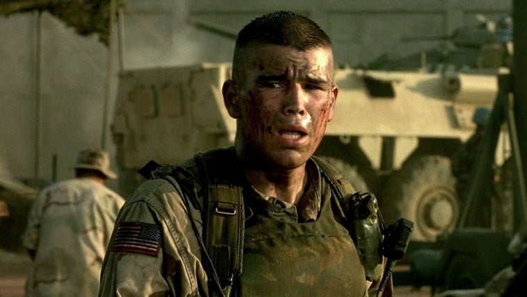 Joshua Hartnett plays a soldier in Black Hawk Down