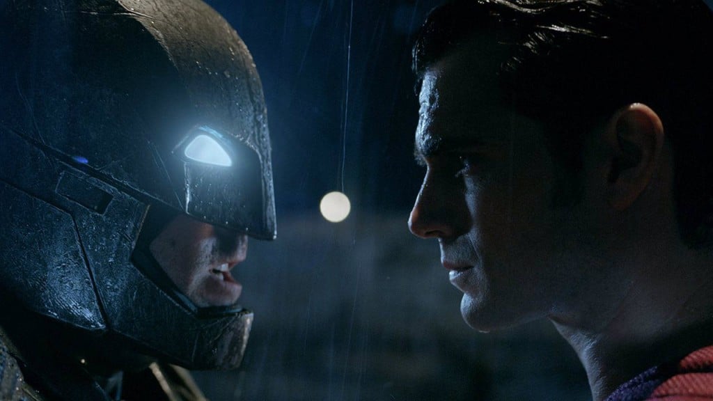 Batman faces off against Superman in Batman v Superman: Dawn of Justice