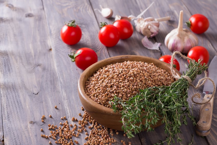 buckwheat and tomatoes