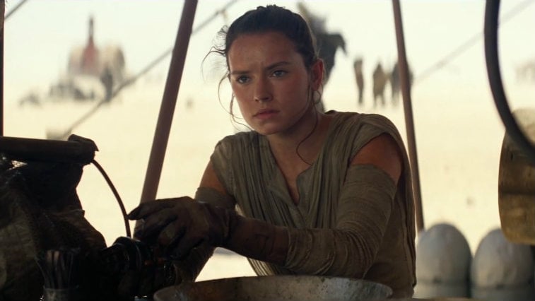 Daisy Ridley in 'Star Wars: The Force Awakens'