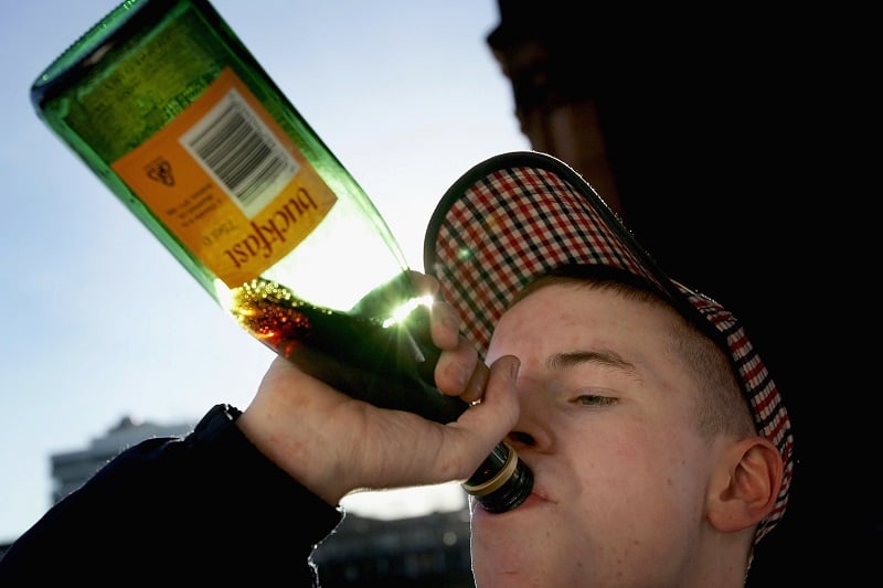 Drinking alcohol
