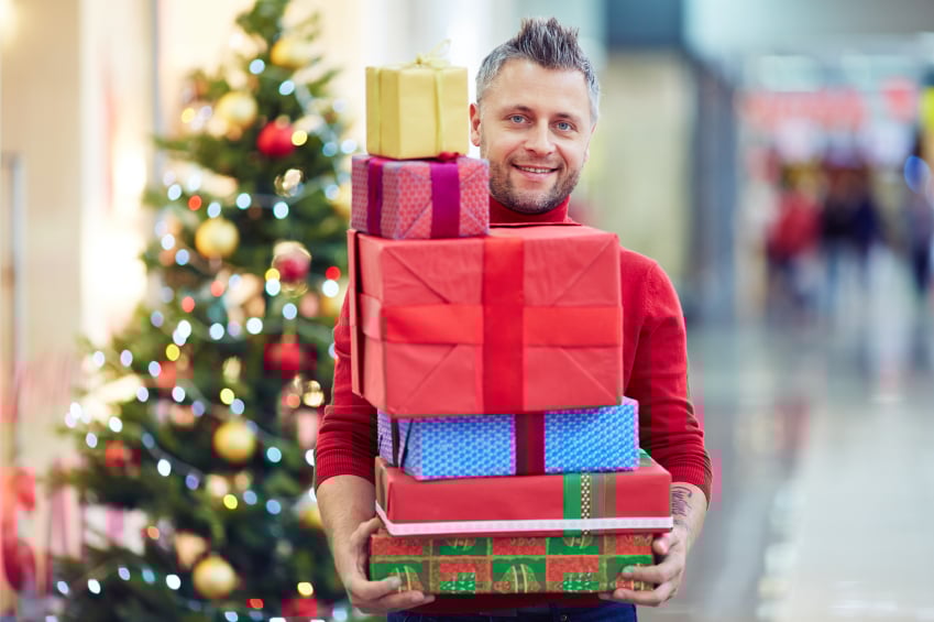man with gifts