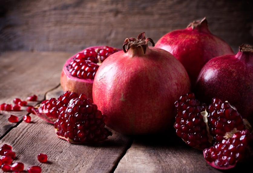 Red juicy pomegranate