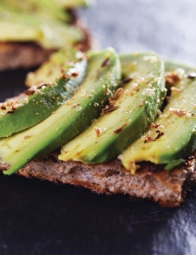 Jorge Cruise's Hummus Avocado toast with pink Himalayan Salt