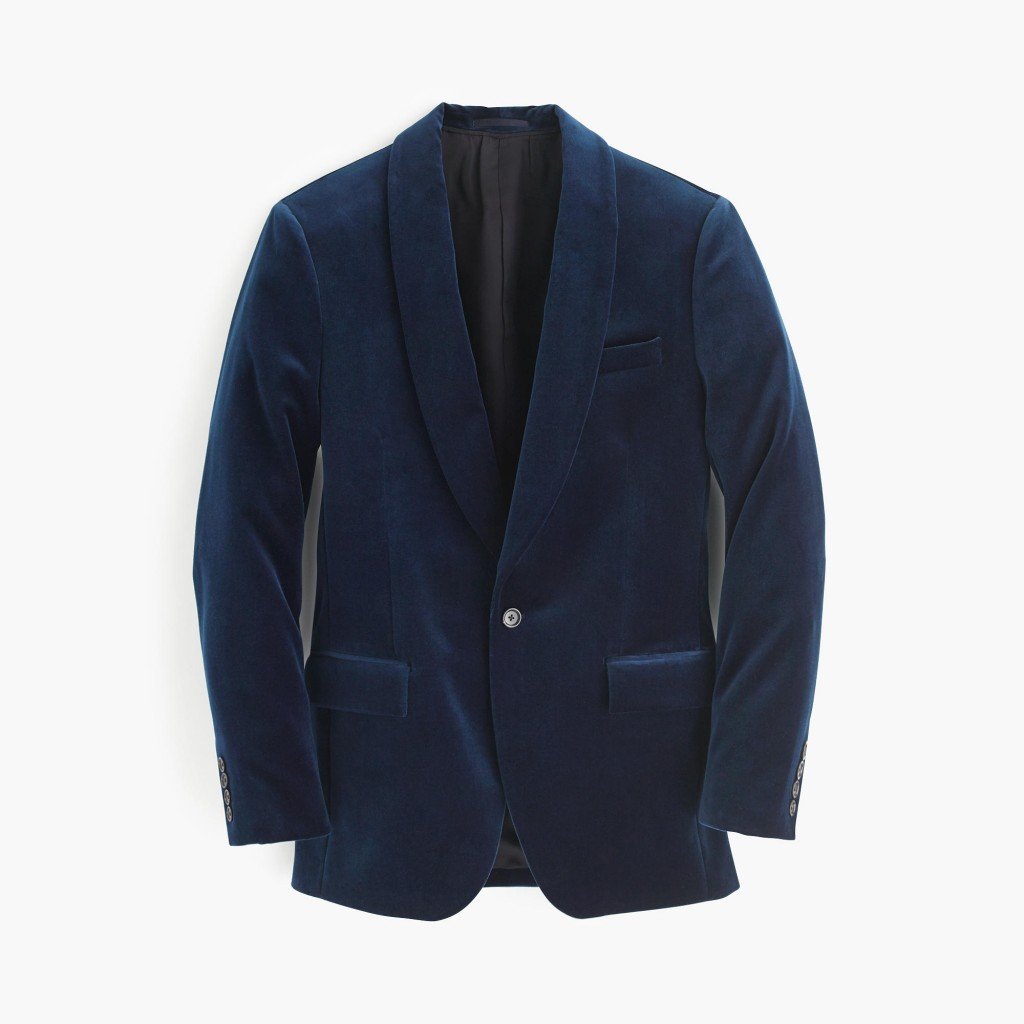 blue velvet jacket