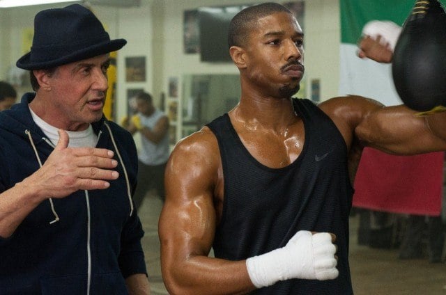 Sylvester Stallone and Michael B. Jordan in 'Creed'