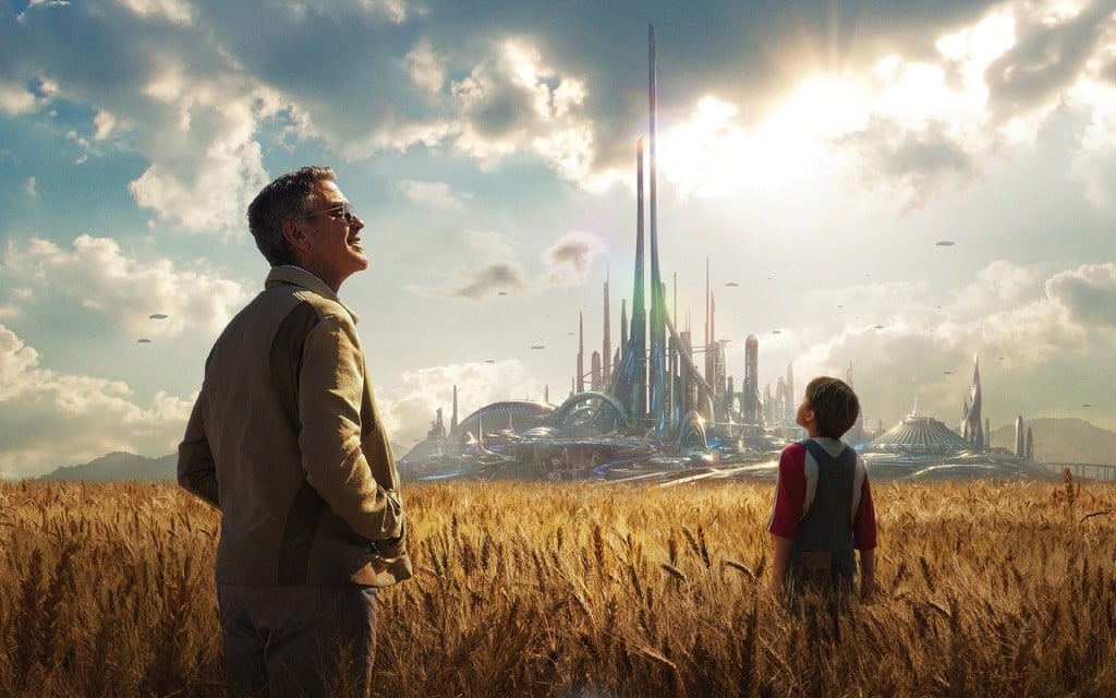 A man and boy standing in a field. A man and boy standing in a field.