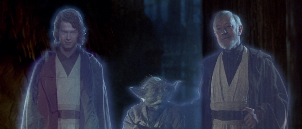 Anakin, Yoda, and Obi Wan Kenobi - Star Wars: Return of the Jedi