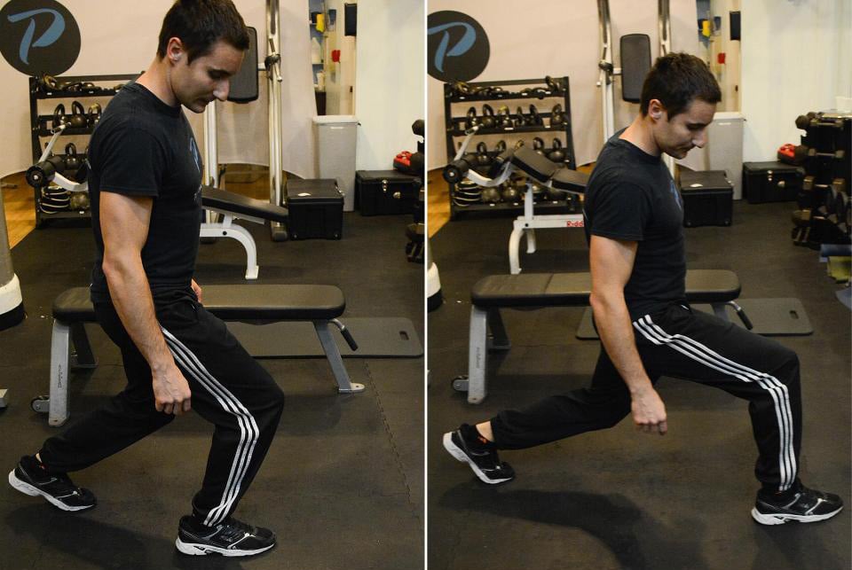 Giacomo Barbieri demonstrating lunges
