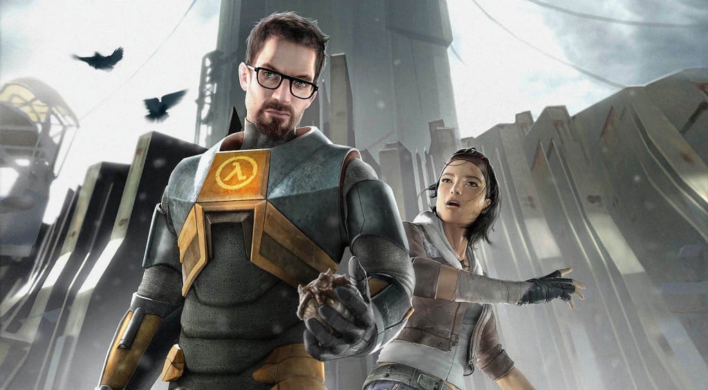 Gordon and Alex living it up in Half-Life.